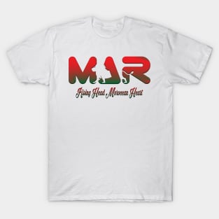 Rising Head Moroccan Heart Proudly Moroccan Gift Lovers T-Shirt